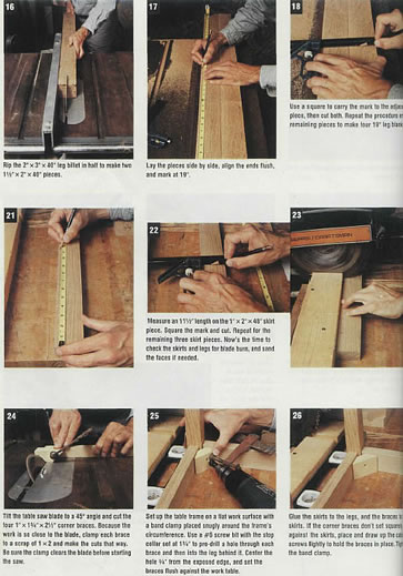 furniture plans step by step